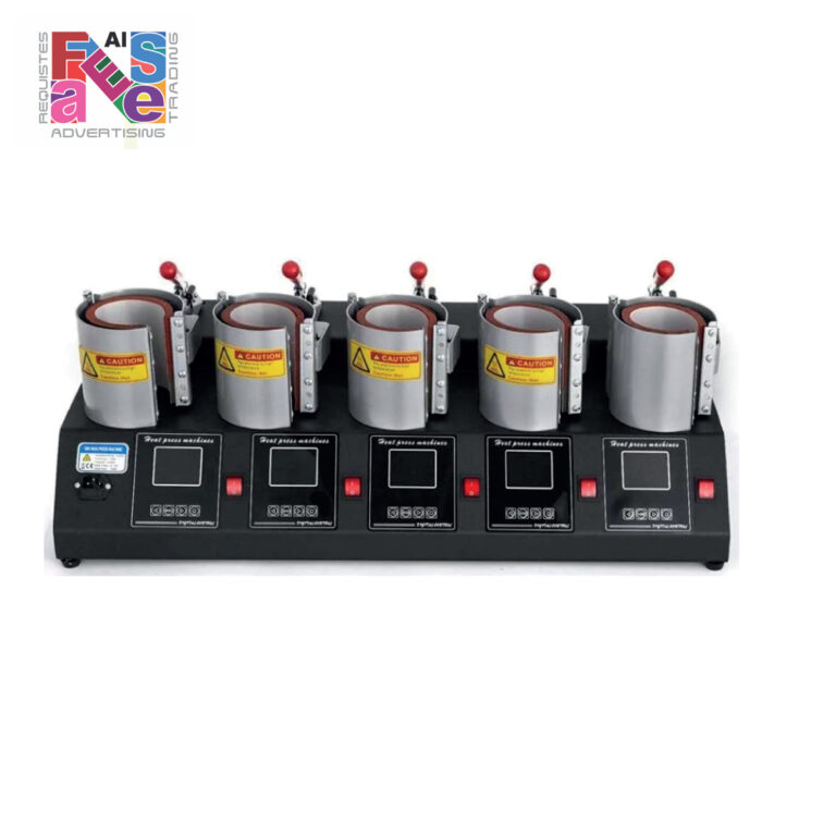 High-Volume 5 Mug Heat Press Sublimation Machine