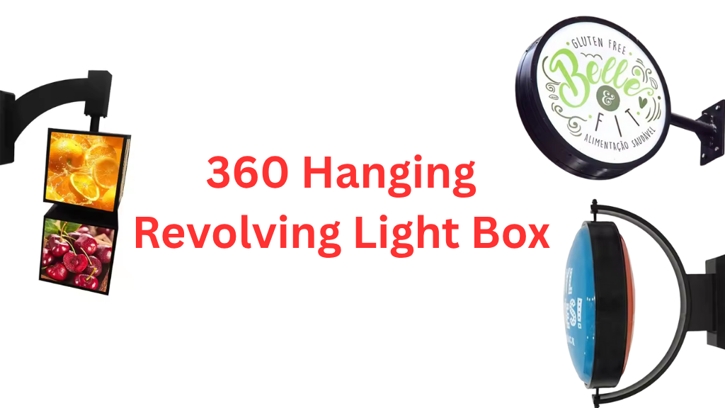 Advertising LED Rotating Light Frame (16 Square Sides) (1)