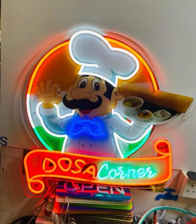 Food Corner Shop Neon Light
