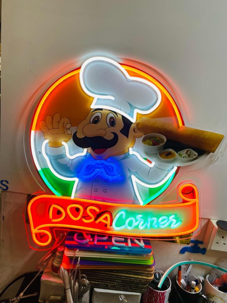 Food Corner Shop Neon Light