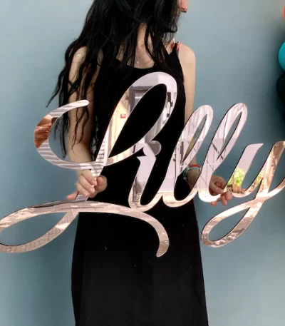 Acrylic name sign