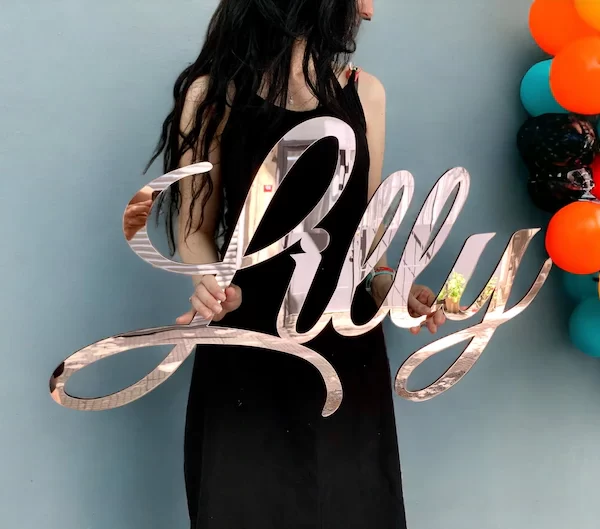 Acrylic name sign