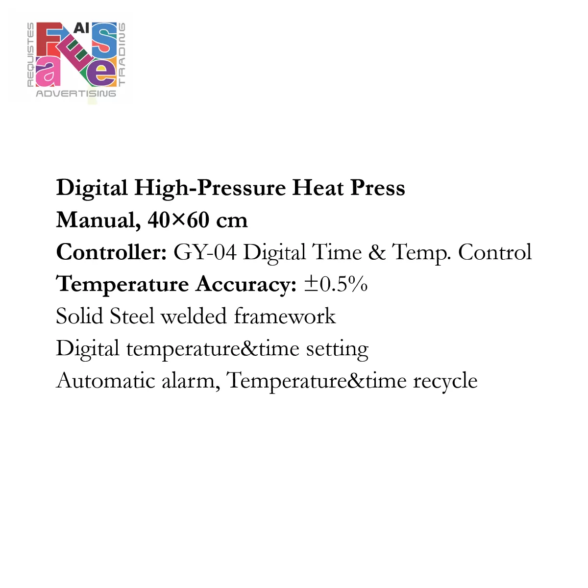 A2 heat press machine description