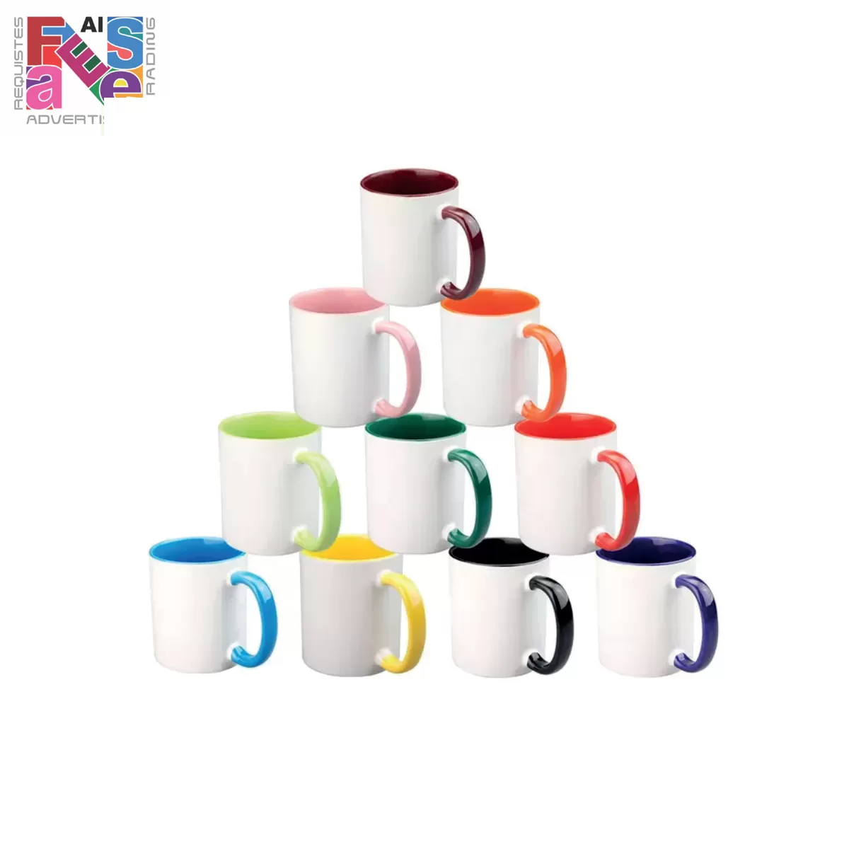 color handle mug
