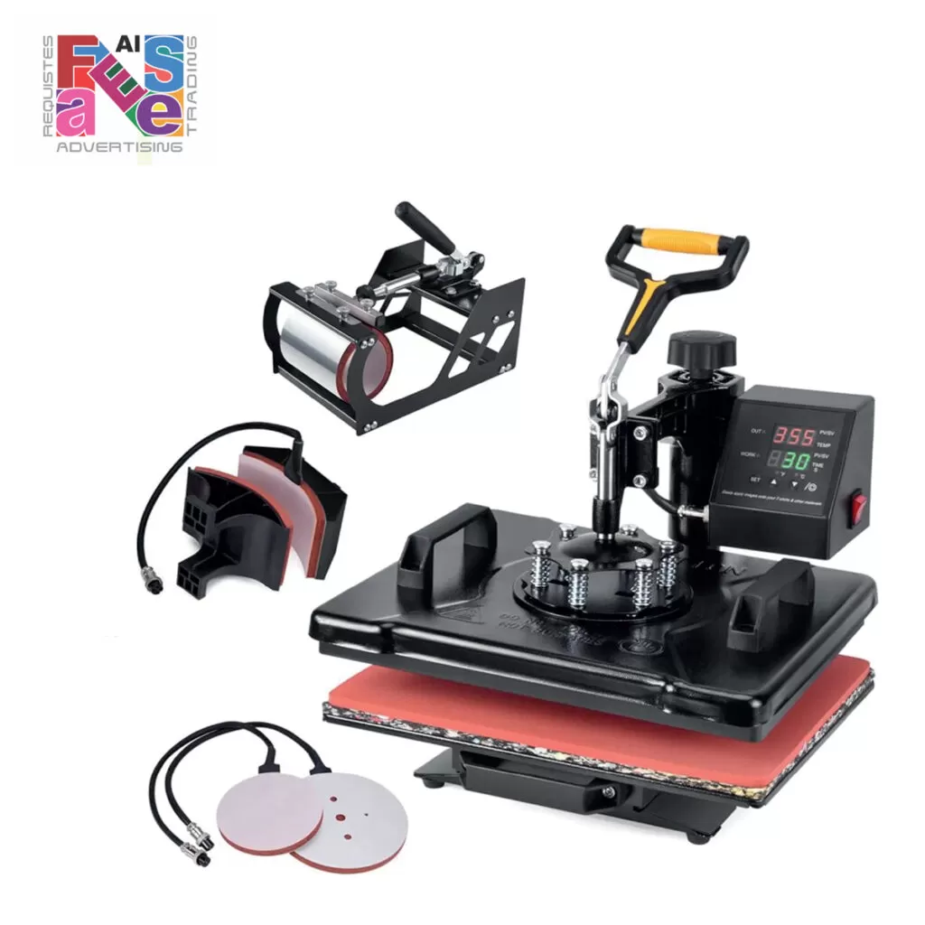Professional 5 in 1 Combo Heat Press Machine