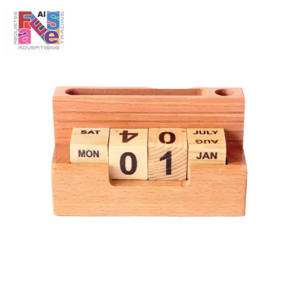 Wooden Table Calendar