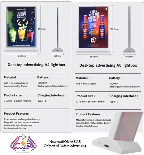 LED Frame Double Side A4