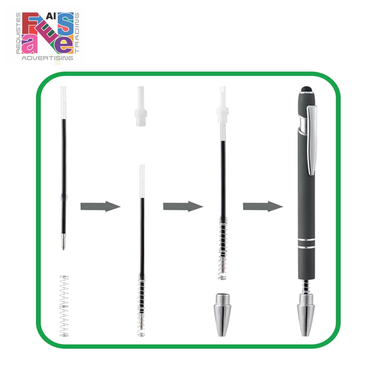 Premium Quality Stylus Tip Metal Ballpoint