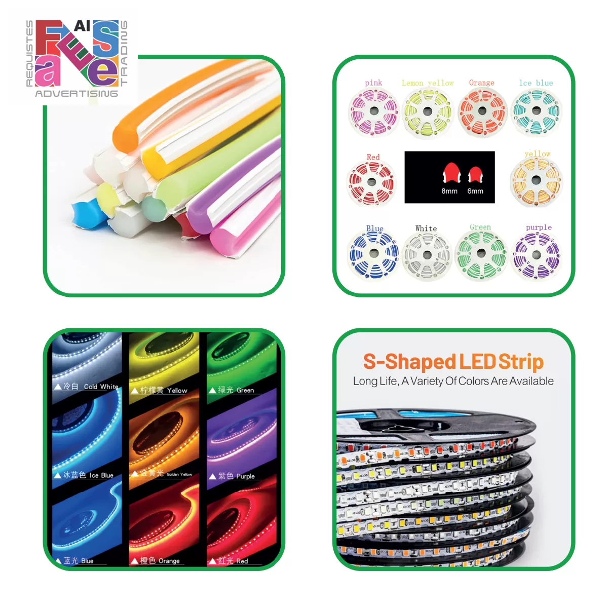 neon silicon flex LED Description