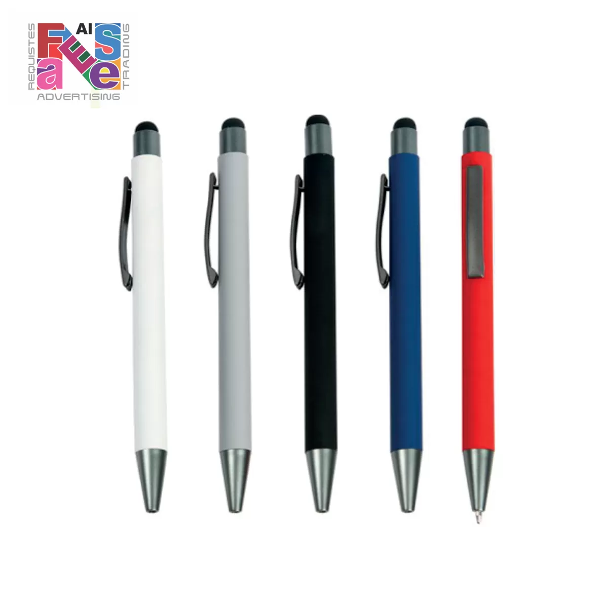 Stylus Rubberized Metal Pen
