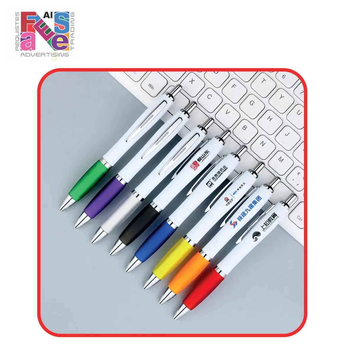 Customized Textured Rubber Plastic Pen