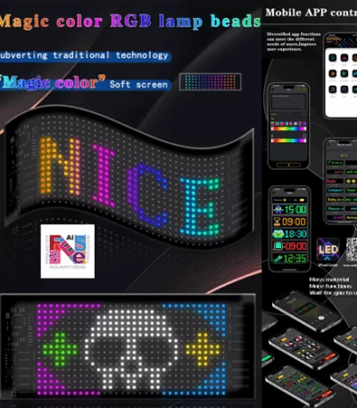 LED Matrix Panel 120×595 mm