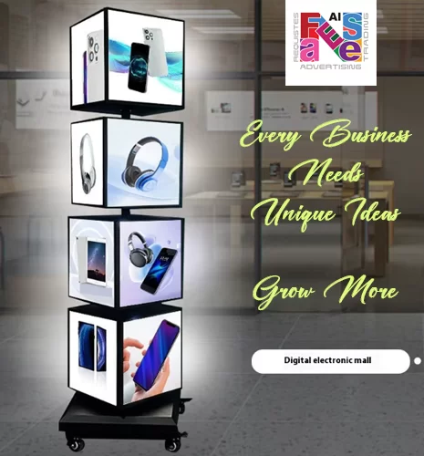 Advertising LED Rotating Light Frame (16 Square Sides)