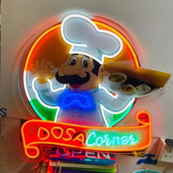 Food Corner Shop Neon Light