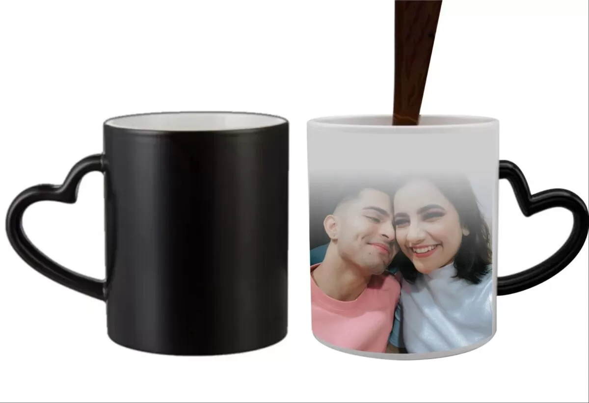 patch black heart mug
