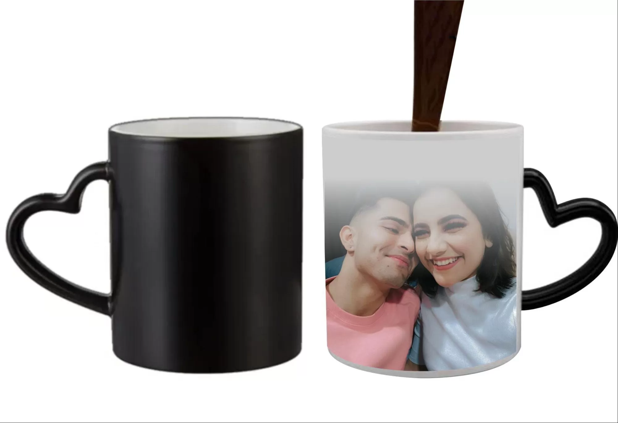 patch black heart mug
